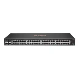 HPE Aruba 6100 48G 4SFP+ Switch - Commutateur - Géré - 48 x 10 - 100 - 1000 + 4 x 1 Gigabit - 10 Gigabit ... (JL676AABB)_1